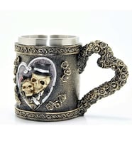 Kuru Kafa Viking Thrones Tasarım Paslanmaz Çay Kahve Kupa Bardak