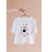 Kedi Tasarımlı Tişört Kişiye Özel ( Unisex - Büyük - Çocuk )