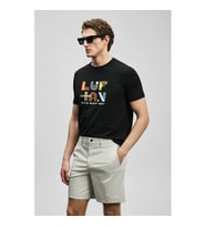 Lufian Sunny Siyah Erkek T-Shirt 111020291