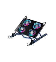 3600RPM Turbo Fanlı, 7 Kademe, Yükseklik Ayarlı, LED Işıklı Laptop Standı