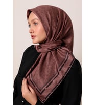 Lotus Desen Eşarp - 06104 (Gül Kurusu)