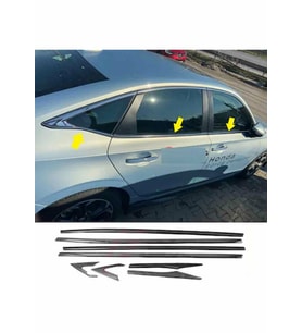 Honda Civic Fe1 Cam Çıtası Krom Komple 2021 sonrası 8 parça