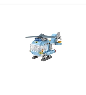 150 Parça Mikro Bloklar Mavi Helikopter 10+ Yaş