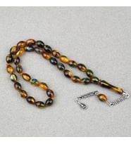 Arizona Katalin Alpaka Püskül Beyzi Kesim 8x12mm Tesbih- Sedefli