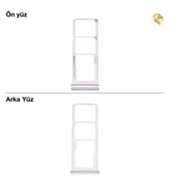 Note 9 Pro Sim Tepsisi Çiftli Beyaz Çift Hatlı Dual Sim Sim Yeri Sim Kızağı Sim Kart Yuvası