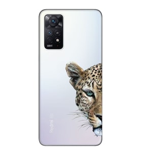 Redmi Note 11 Pro Uyumlu Kaplan Desenli Şeffaf Telefon Kılıfı