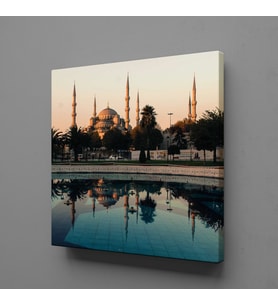 CAMİNİN YANSIMASI KANVAS TABLO 190x190cm