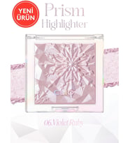 Mikro İnci Tanecikleriyle Yoğun Işıltı Sağlayan Highlighter Prism Highlighter 06 Violet Ruby
