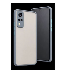 Vivo Y53s Kılıf Montreal Silikon Kapak - Gri