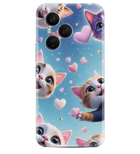 Honor 400 Pro Kılıf Boutique Baskılı Resimli Kalp ve Kedi Pcode -035