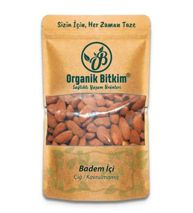 Organik Bitkim Çiğ Badem İçi 500 gr