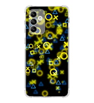 Samsung Galaxy M13  Köşe Korumalı Antişok Kapak Semboller Tasarımlı Şeffaf  Kılıf