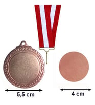 Kişiye Özel Tasarlanabilen Bronz Madalya 5.5 cm cm