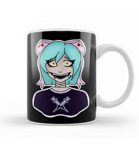 Yami Kawaii Girl Kupa Bardak Porselen