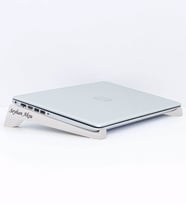 BK Gift Kişiye Özel Taşınabilir Ahşap Beyaz Notebook Laptop Standı