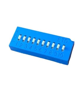 10lu ETD Dip Switch ON-OFF Mavi