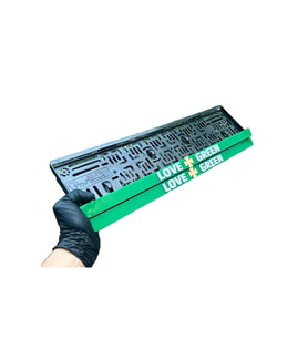 Love Green Yazılı Pleksi Plakalık Takmatik