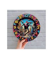 bilge Tasarım 2D GÖRÜNÜMLÜ BASKILI ÇOCUK ODASI Duvar Saati 30 x 30CM (Karışık)