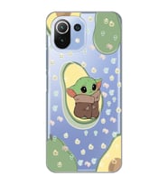 Xiaomi Mi 11 Lite Uyumlu Baby Yoda Desenli Şeffaf Telefon Kılıfı