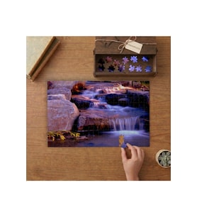 Taşlı Dere Tasarımı 240 parça Ahşap Puzzle Ahşap Kutuda MP04633