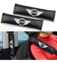 Mini Cooper Logo Emniyet Kemer Pedi Nakış Işleme 2 Adet Yüksek Kalite 23 X 6 Cm