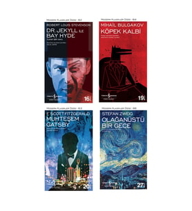 Dr. Jekyll Ile Bay Hyde + Köpek Kalbi + Muhteşem Gatsby + Olağanüstü Bir Gece- 4 Kitap Set
