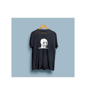 Oversize Angry Cry Meme Baskılı Unisex T-shirt
