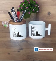 Kız Kulesi Kalemlik, Kupa Bardak T Kişiye Özel HediyeArkadaşa Hediye (Model 1)