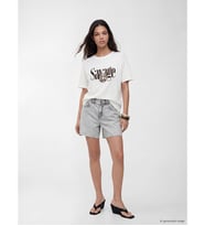 LCW Jeans Gri Regular Fit Kadın Jean Şort