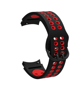 Samsung Galaxy Watch 4 40mm 20mm Uyumlu Kordon Silikon Esnek Yumuşak Delikli Spor KRD-02 Kayış