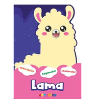 Şekilli Hayvanlar Serisi / Lama Aktivite Boyama Çıkartma Kitabı