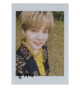 Bts Polaroid Suga Tablo Ahşap Poster Dekoratif Kod3198
