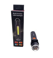 ZOMLU USB ŞARJLI EL FENERİ METAL KASA (5343)