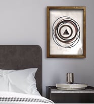 BK Gift Yatak Odası Konseptli Doğal Masif Ahşap Çerçeveli Tablo 45x65cm-69