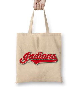 Cleveland Indians Logo Bez Çanta Uzun Saplı