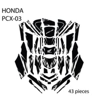 Grippatch - HONDA PCX-125 (2025) ile Uyumlu 43 Parça Tank Pad Seti GC40-S/B-S