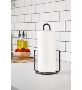 Metal Kağıt Havluluk & Dik Havlu Peçetelik Siyah 28 Cm