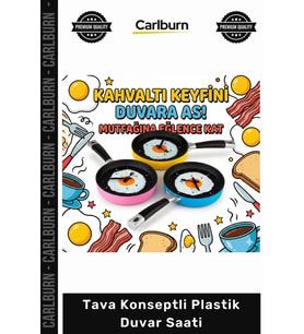 #Saat Dekoratif Yumurta Görünümlü Modern Şık Renkli Büyük Boy Tava Konseptli Duvar Saati