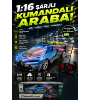 1:16 Şarjlı Uzaktan Kumandalı Spor Araba Işıklı Rc Yarış Arabası