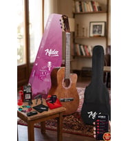 Midex CG-390BR-XBAG Klasik Gitar 4/4 Sap Ayarlı Kesik Kasa (Çanta Askı Capo Metod Pena)