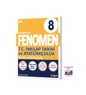 Fenomen Yayıncılık 2025-2026 8. Sınıf Sosyal Bilgiler Soru Bankası A Seviyesi Yeni Nesil Güncel Müfredat Videolu (Çok Renkli)