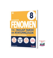 Fenomen Yayıncılık 2025-2026 8. Sınıf Sosyal Bilgiler Soru Bankası A Seviyesi Yeni Nesil Güncel Müfredat Videolu (Çok Renkli)