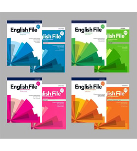 English File 4th Edition Pre-intermediate + intermediate + intermediate Plus  + Upper-intermediate Student's Book With Online Practice + Workbook (Access Code VARDIR) ( 4 lü SET)