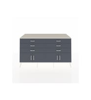 Kronos Konsol 2 Raflı 6 Çekmeceli 4 Kapaklı 176x59x99 Aytaşı-Antrasit