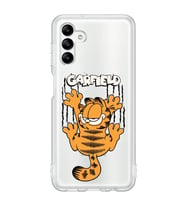 Samsung Galaxy A04S Uyumlu Garfield Desenli Şeffaf Telefon Kılıfı