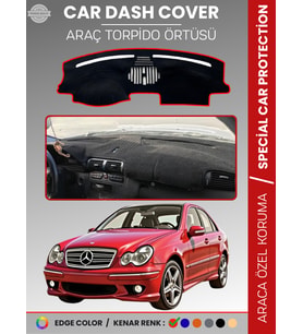 MERCEDES C CLASS W203 (2000-2007) Torpido Örtüsü Premium Kalite Torpido Koruma Özel Kesim UV Koruma