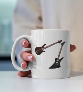 Kişiye Özel Heavy Metal ENS Tasarım Baskılı Premium Porselen Kupa