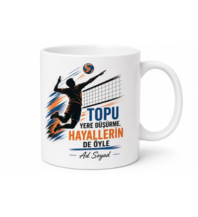 Voleybolcuya Smaçör File Sultanları Manşet Servis Kupa Bardak Hediye