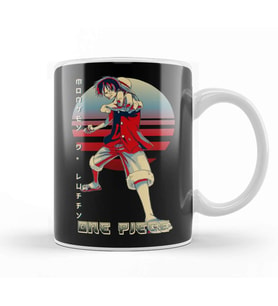 One Piece Luffy 03 Kupa Bardak Porselen