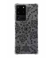 Samsung Galaxy S20 Ultra  Köşe Korumalı Antişok Kapak Nostalji Desen Tasarımlı Şeffaf  Kılıf